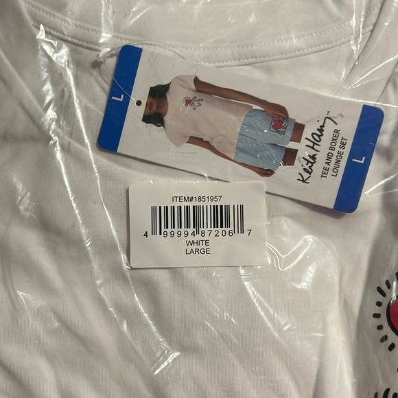 New Keith Haring Women's Tee and Boxer Set L - Picture 3 of 3